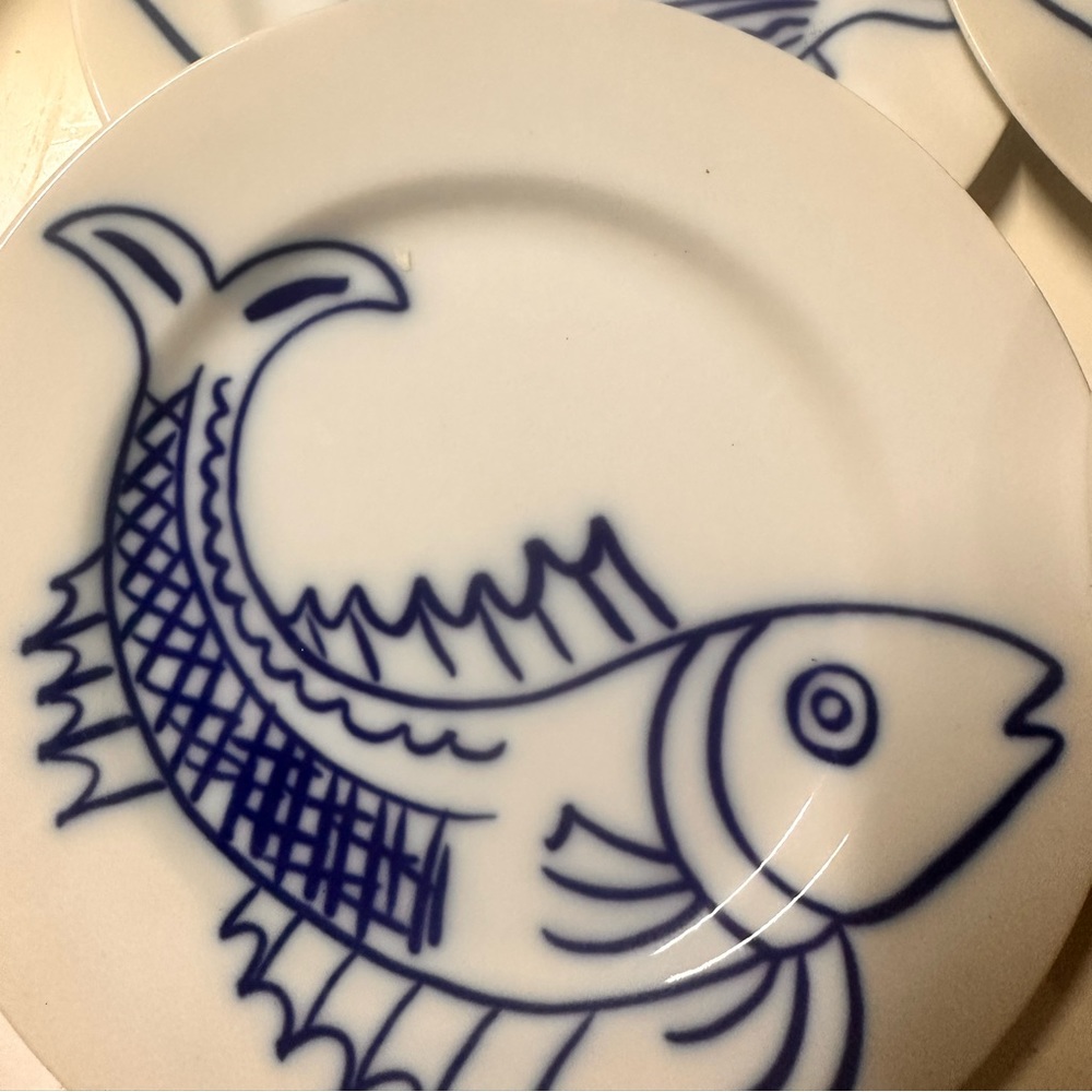 1976 Fitz and Floyd fish plates